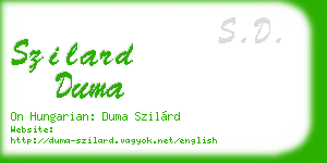 szilard duma business card